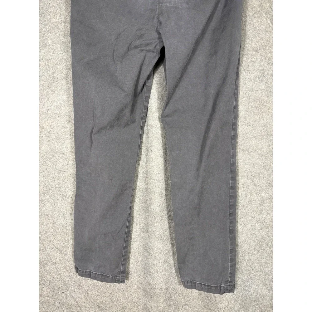 Banana Republic Lived-In Chino Slim Fit Gray Stretch Pants Mens 31x30 Washwell